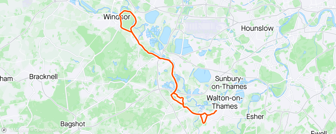 Map of the activity, Afternoon Ride with SCC