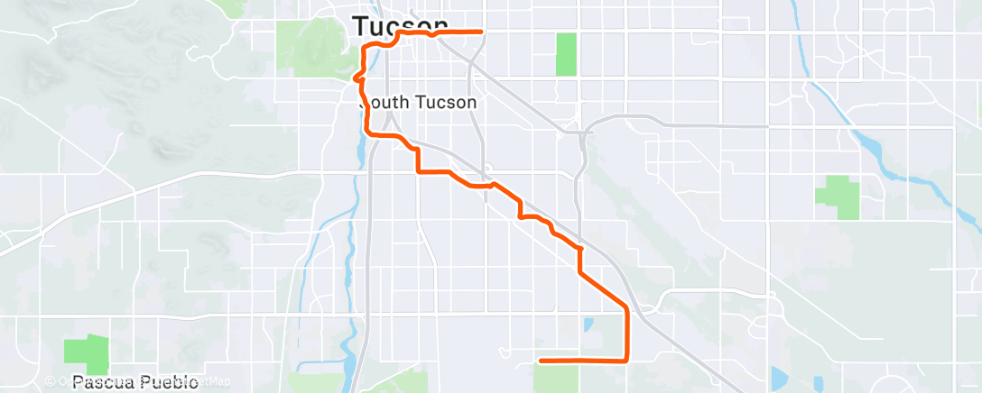 Mapa da atividade, S for South