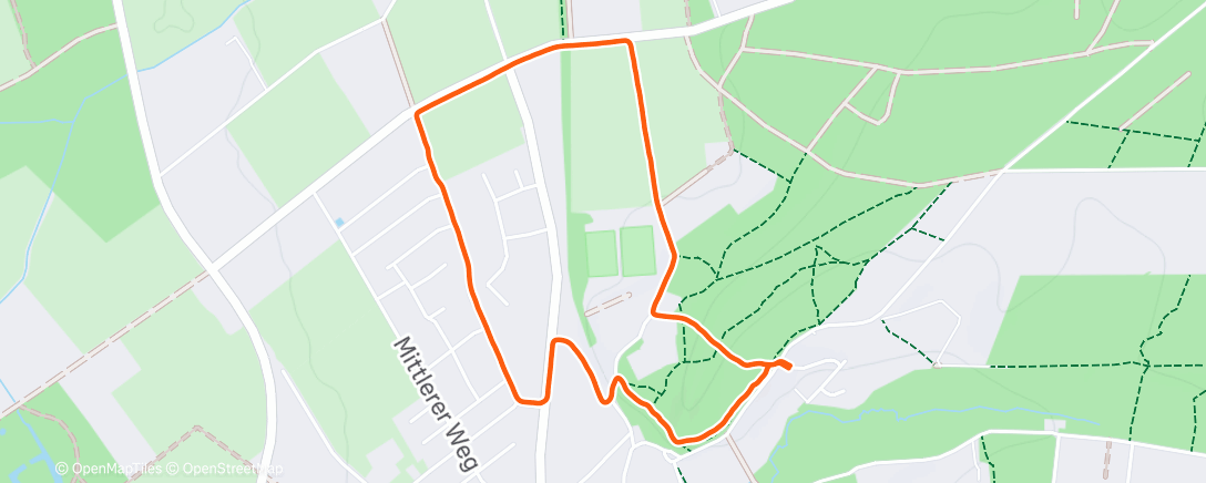 Map of the activity, Spaziergang am Nachmittag