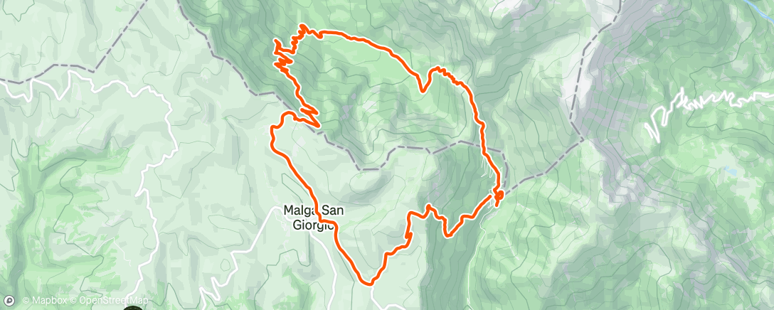 Map of the activity, Morning Trail Run