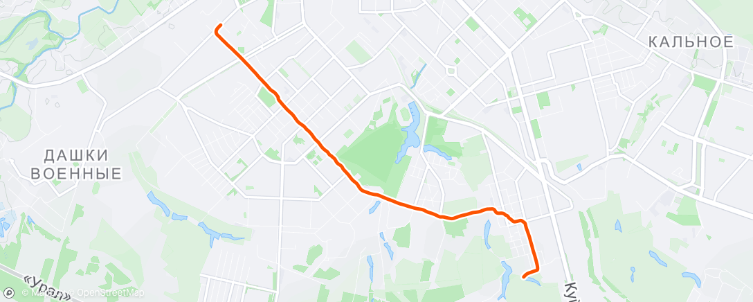 Map of the activity, Evening Walk