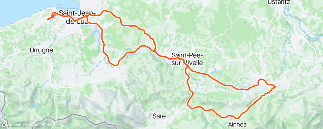 Map of the activity, Ti ride