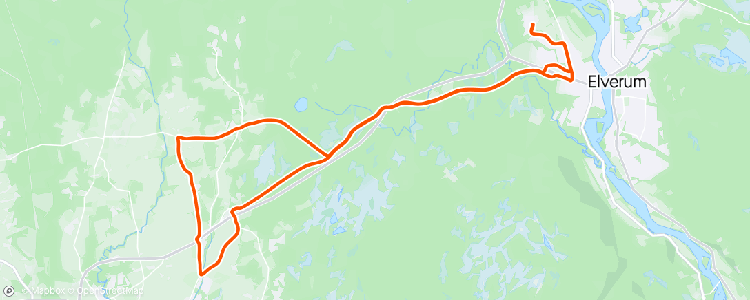 Map of the activity, Jønsrud/Segla 🚴🏻‍♀️