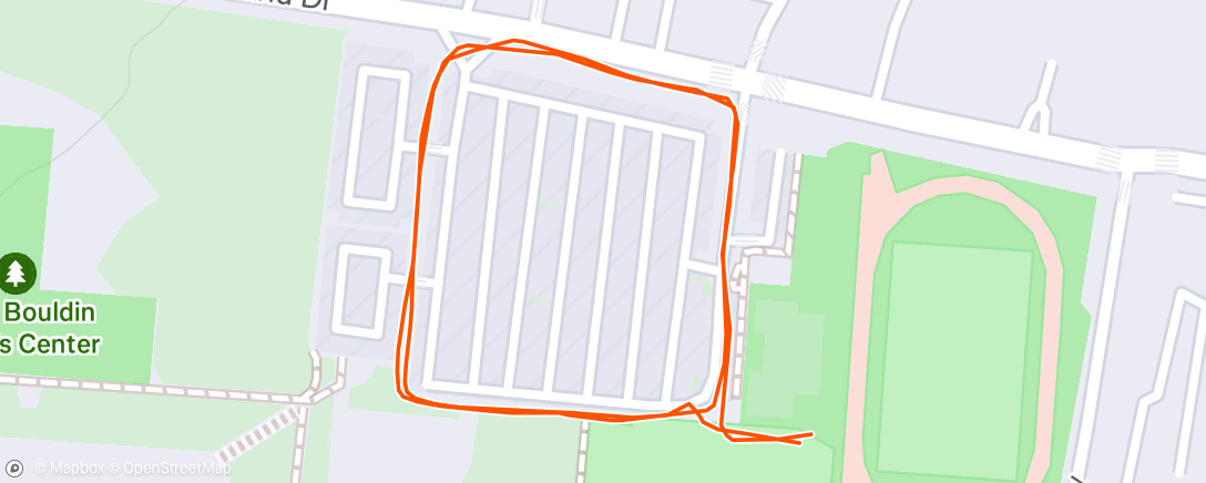 Map of the activity, Lunch Run