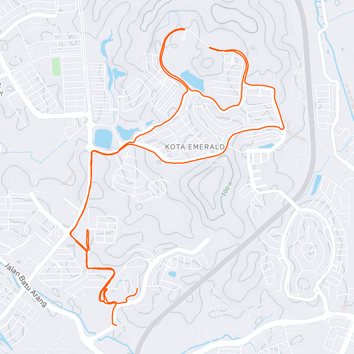 Map of the activity, Last run before moving to London