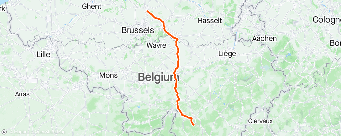 Map of the activity, Daverdisse-Mechelen met de Noordenwind als trouwe metgezel