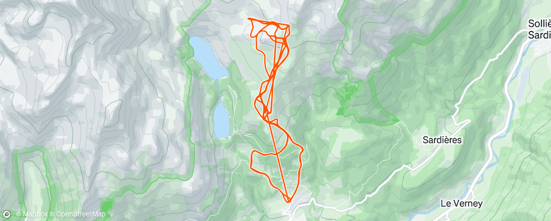 Map of the activity, Ski Aussois #5 Décuve