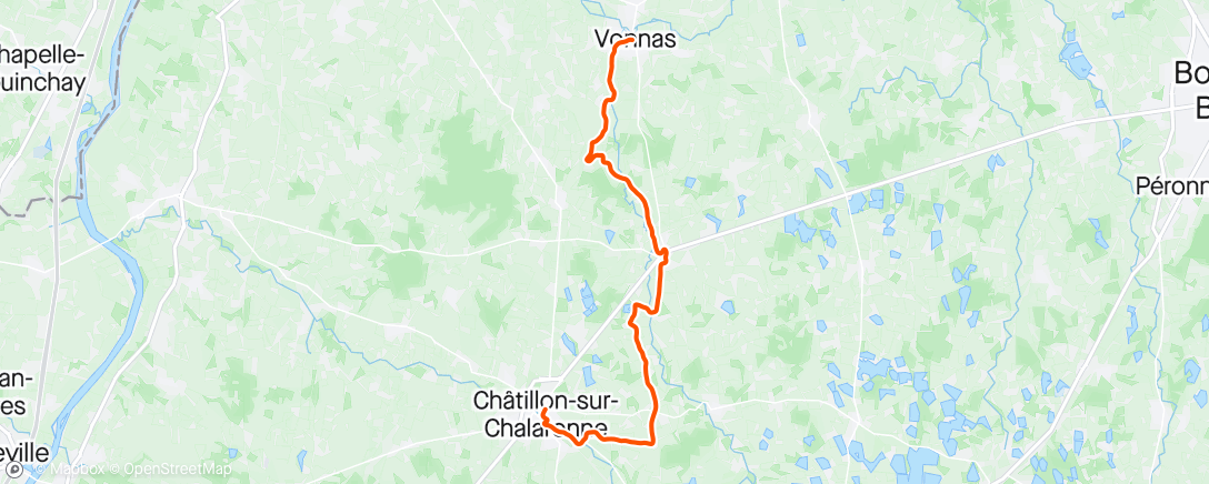 Map of the activity, Semi Marathon Bresse Dombe