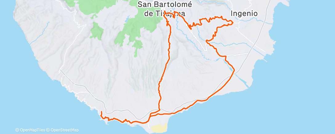 Map of the activity, Granca dag 2