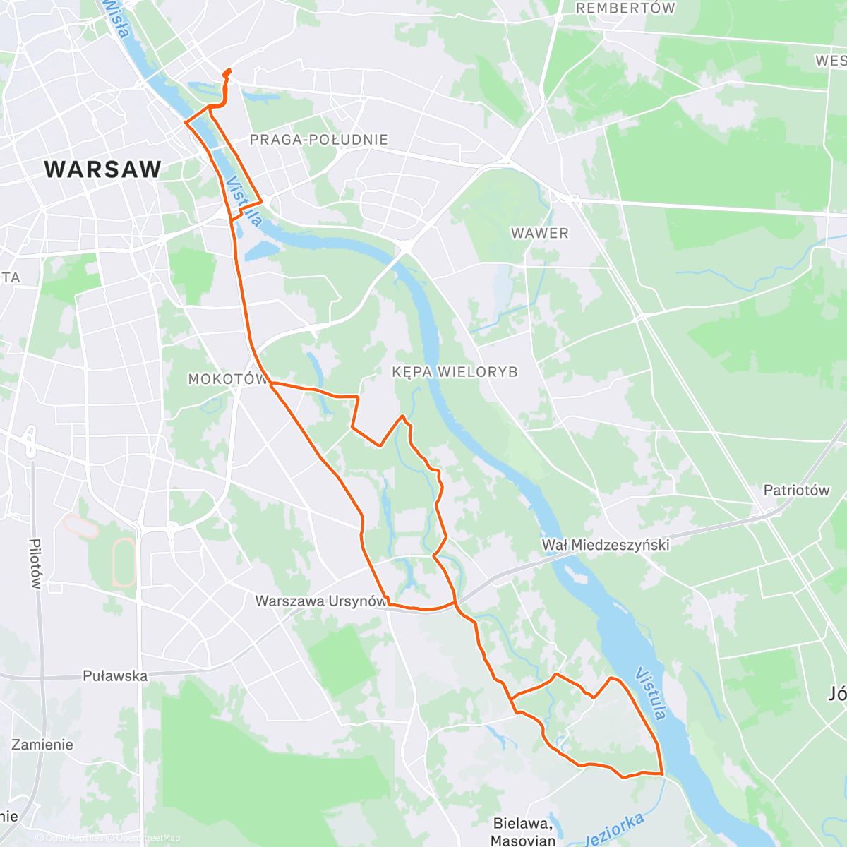 Map of the activity, Outdoor w taki warun? Nie znałam swego męstwa.
