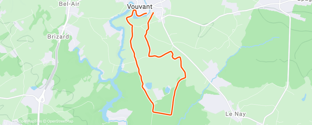 Map of the activity, Vouvant