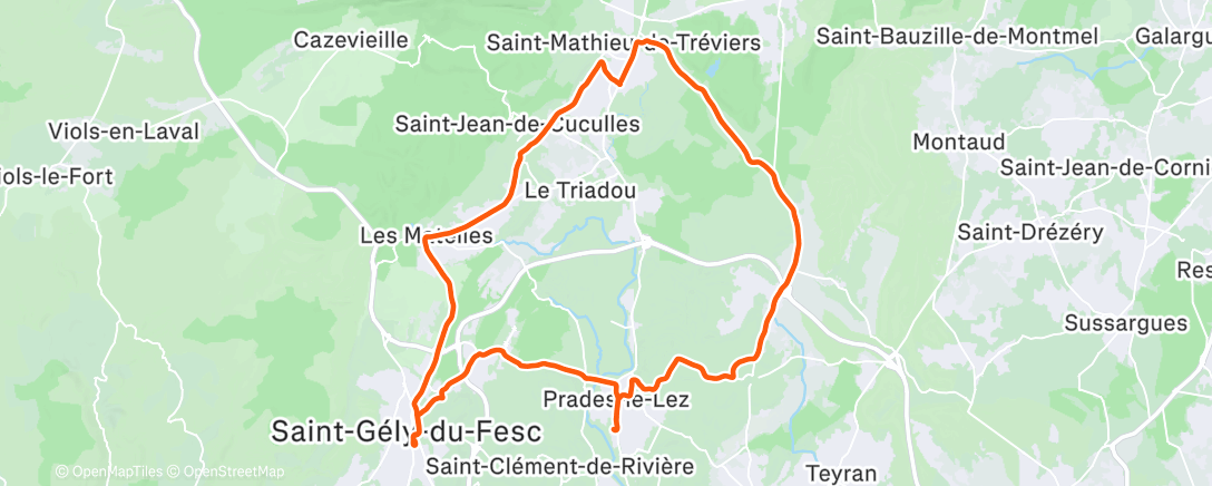 Карта физической активности (Afternoon Ride)