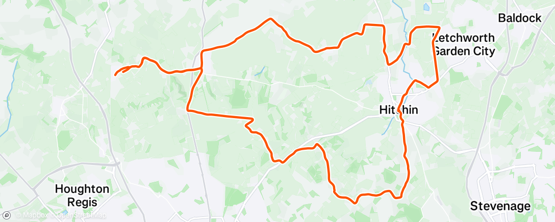 Map of the activity, Morning Ride