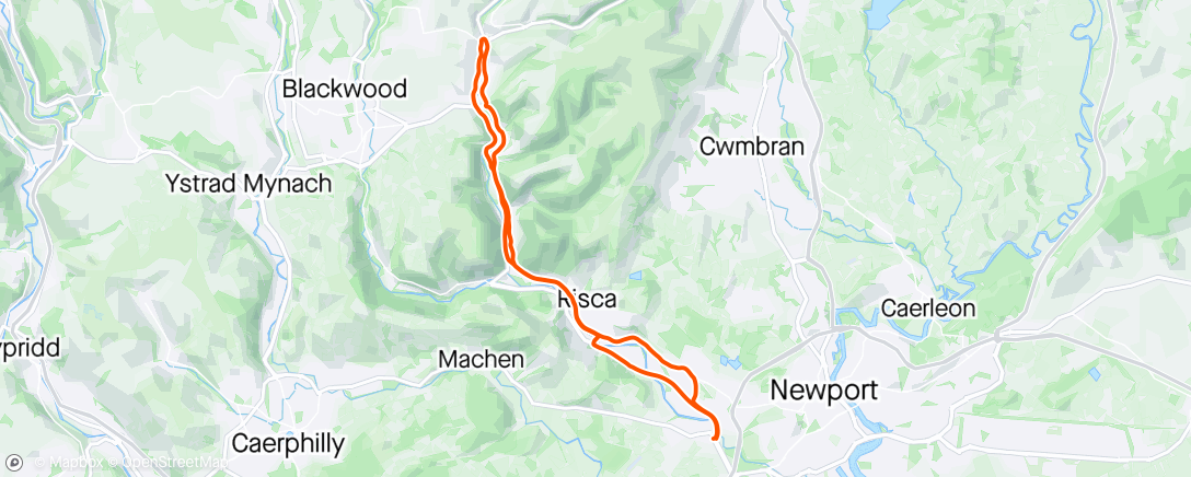 Map of the activity, 24/4/24 Cwm Ebbw