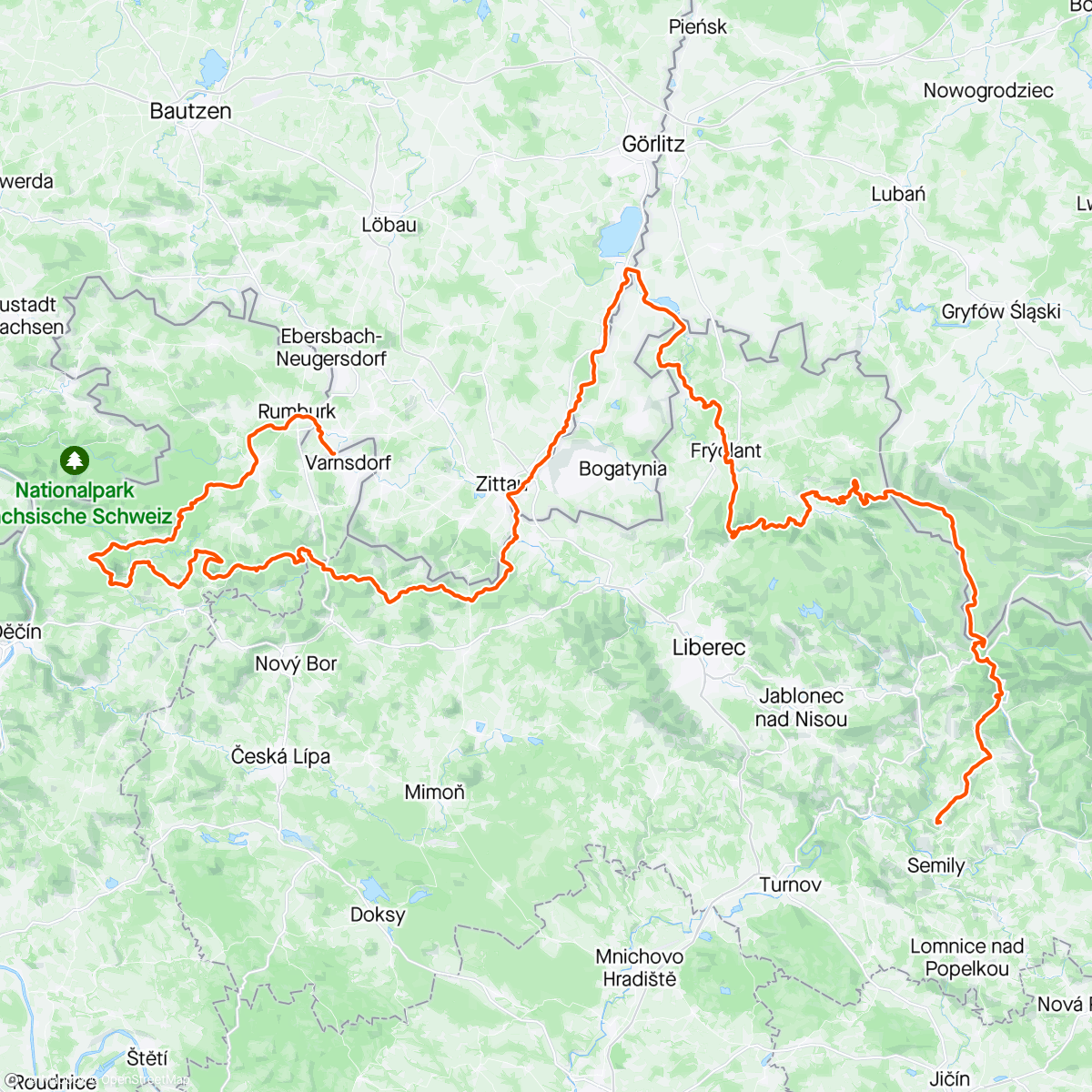 Map of the activity, Bohemia Divide 2023 #3 🥈