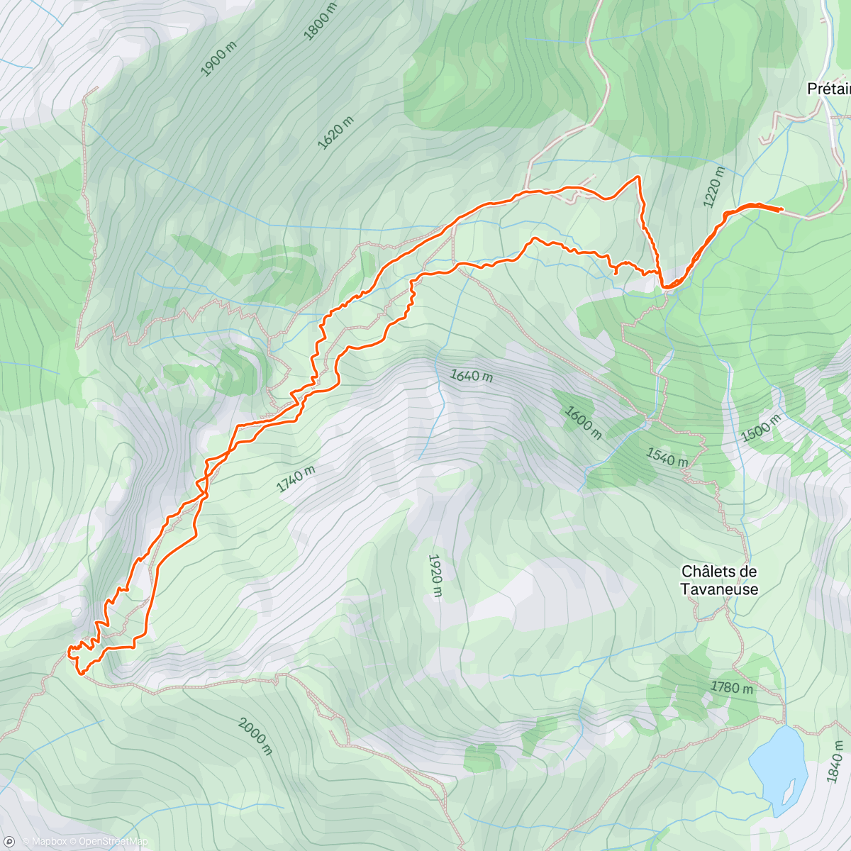 Map of the activity, Backcountry ski ⛷️🐶