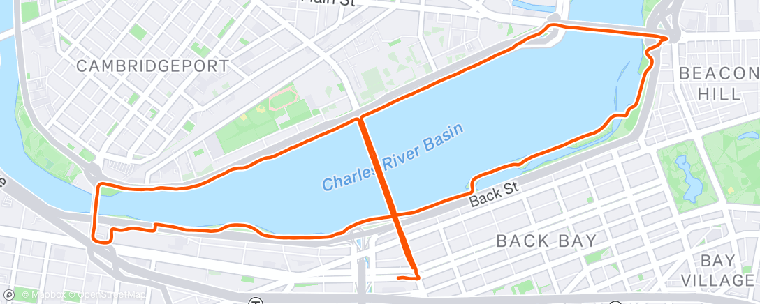 Map of the activity, Test run on the esplanade