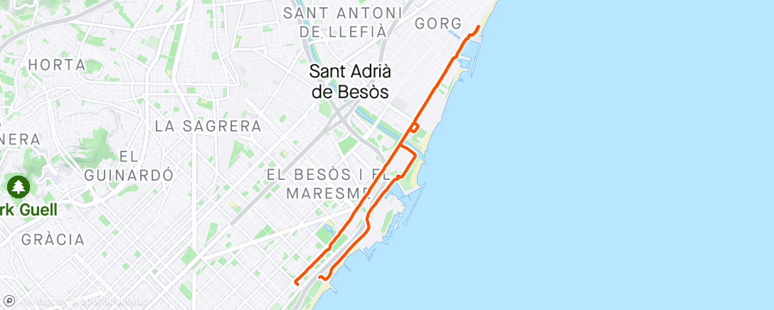 Mapa da atividade, 12km Z2