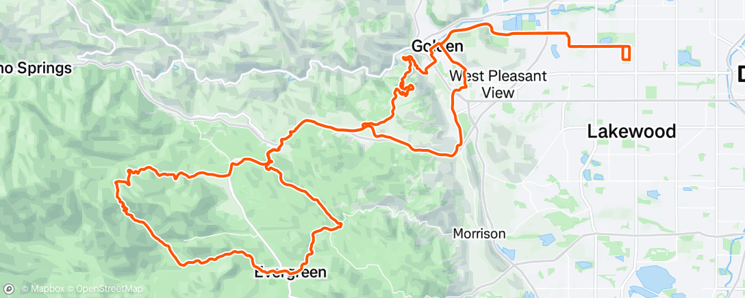 Map of the activity, Time to go run up a hill