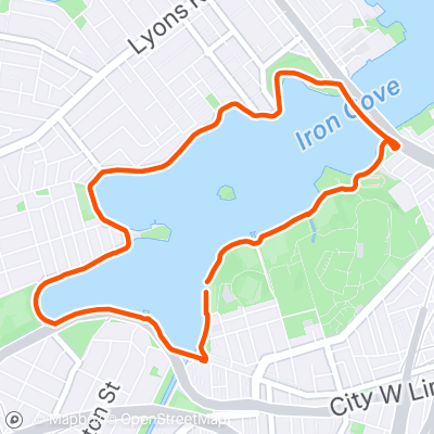 7km Bay Run | 6.8 km Running Route on Strava