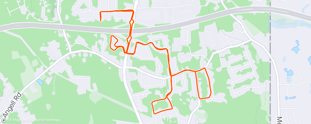 Map of the activity, 5mi Easy