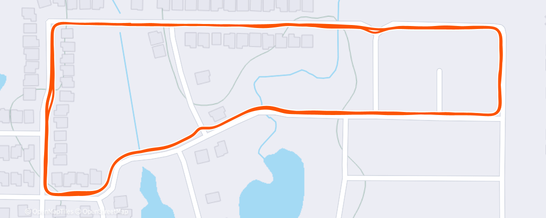 Map of the activity, Lunch Run