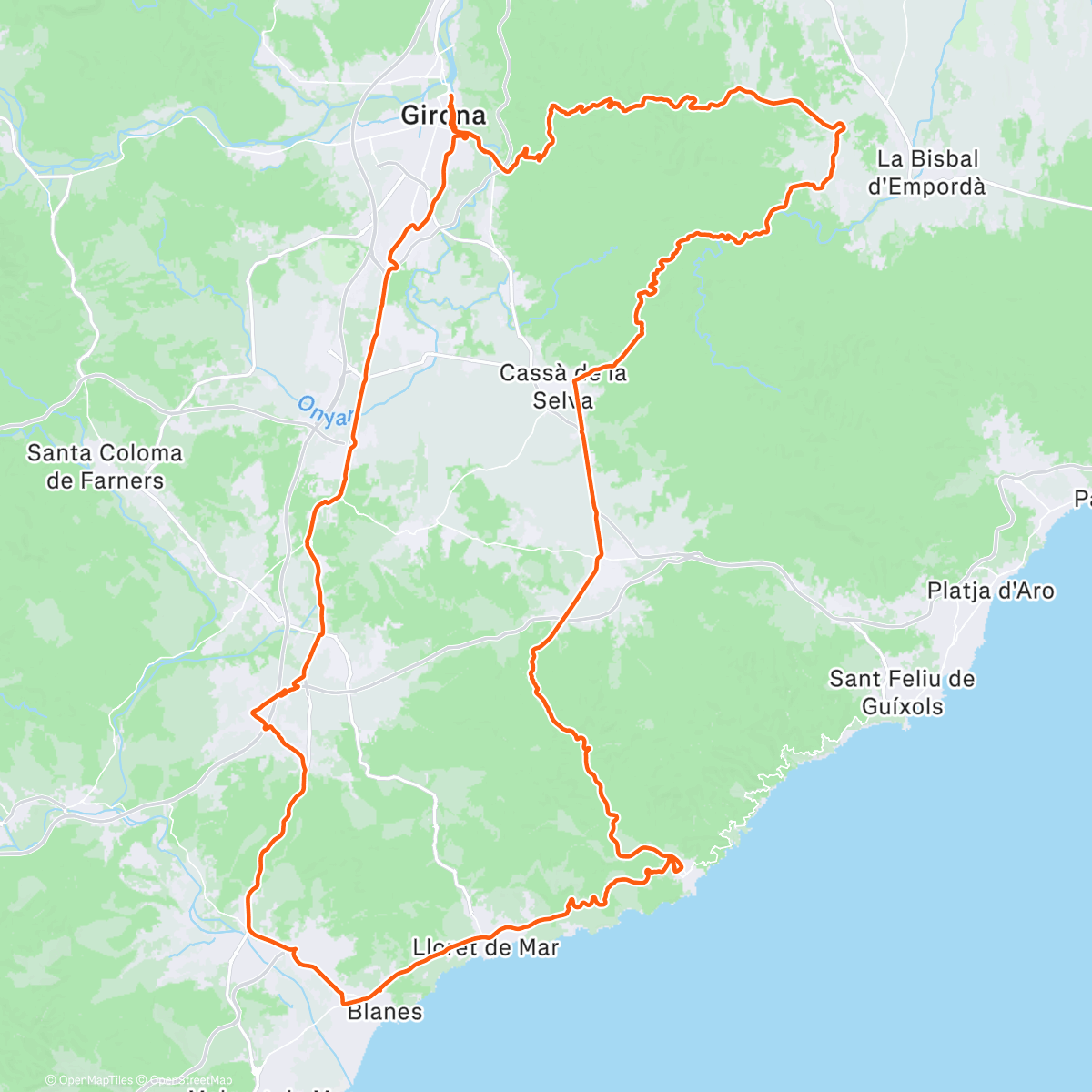 Map of the activity, Yo, first dry day in awhile!