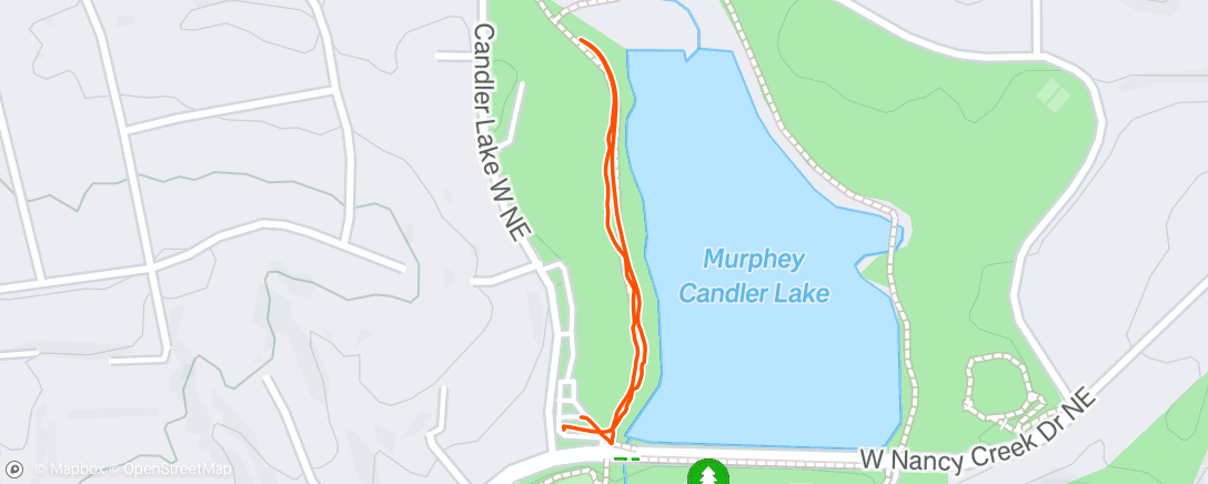 Map of the activity, Afternoon Walk