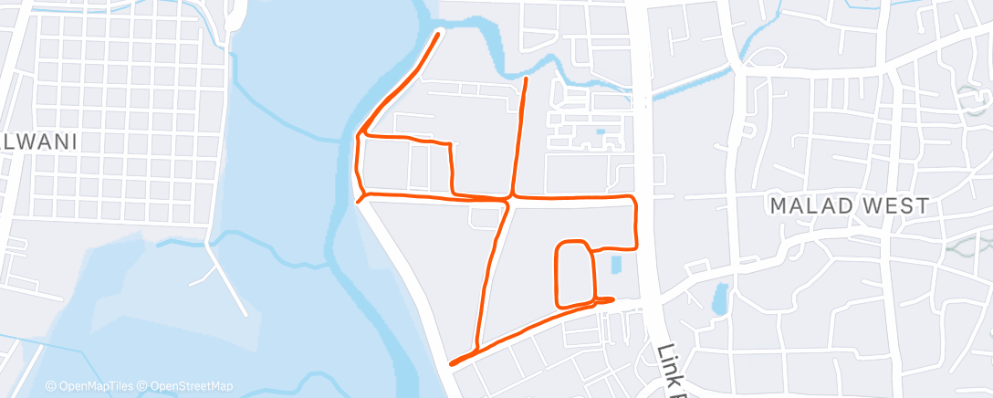 Map of the activity, Morning Run