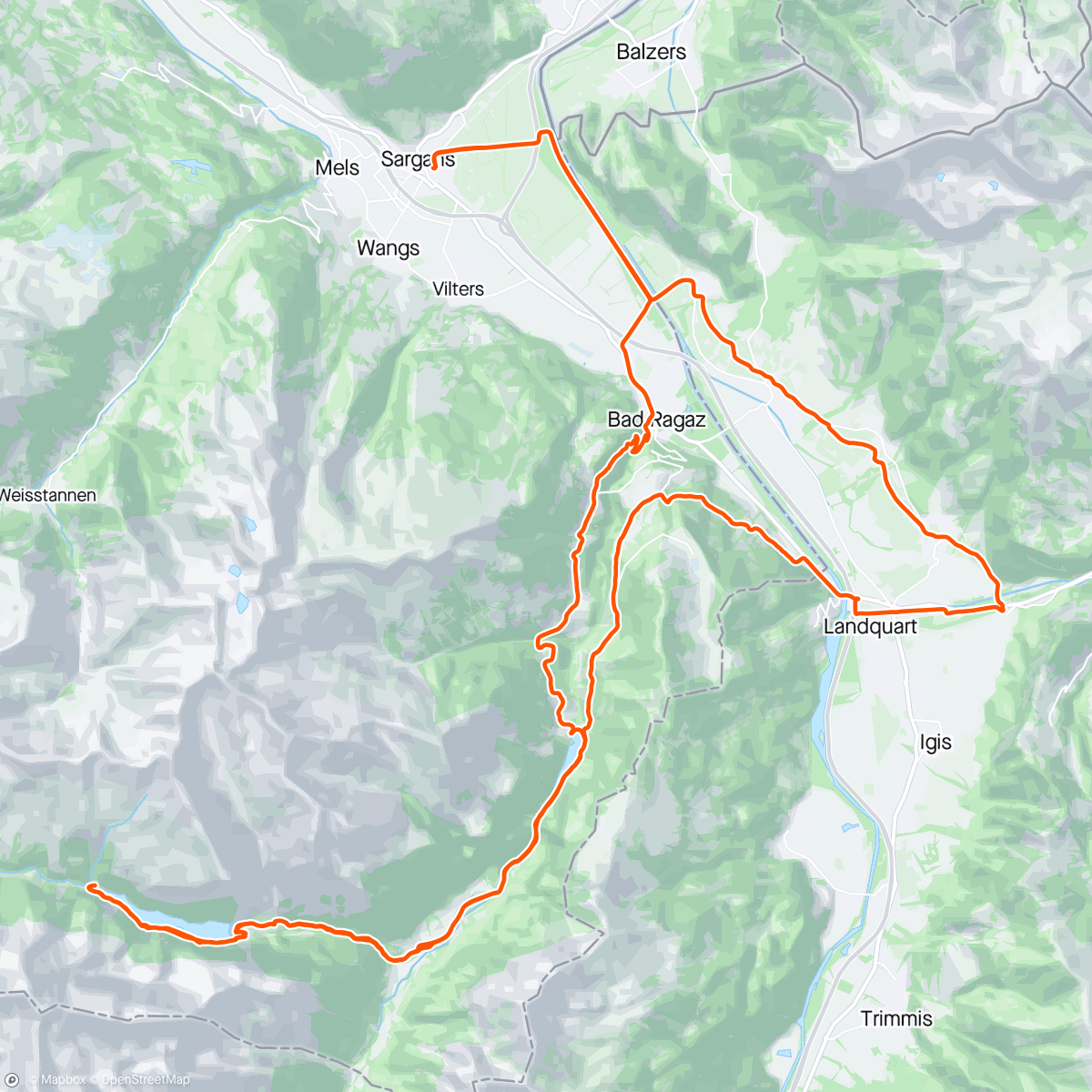 Mapa de la actividad, 😲 Gigerwaldsee... 😲