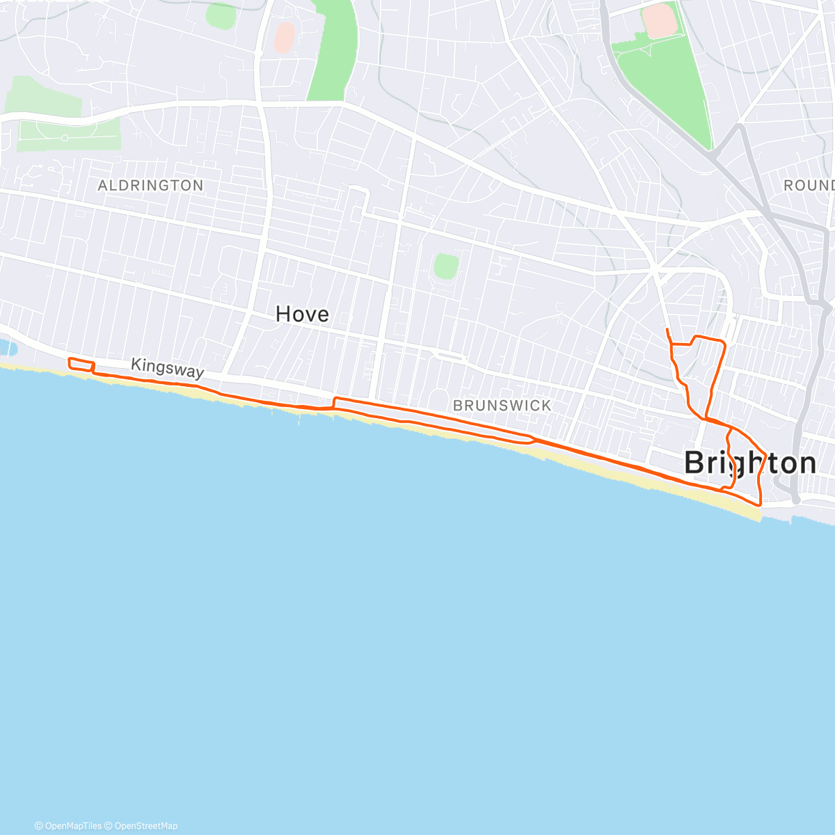 アクティビティ「Morning Run」の地図