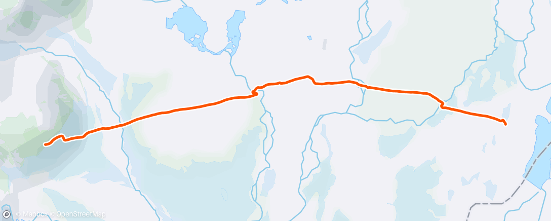 Mapa da atividade, Afternoon Mountain hike