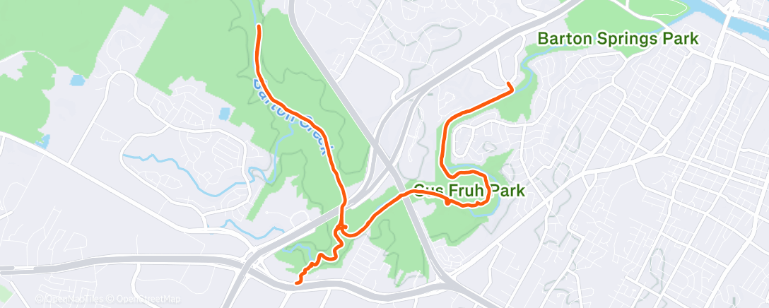 Map of the activity, Morning Hike