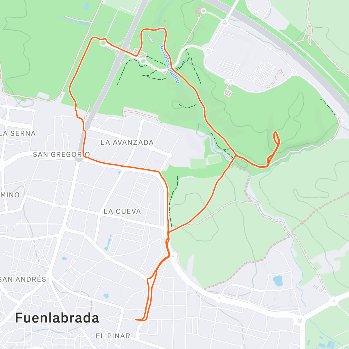 Карта физической активности (Vuelta a las andadas 😁⛰️)