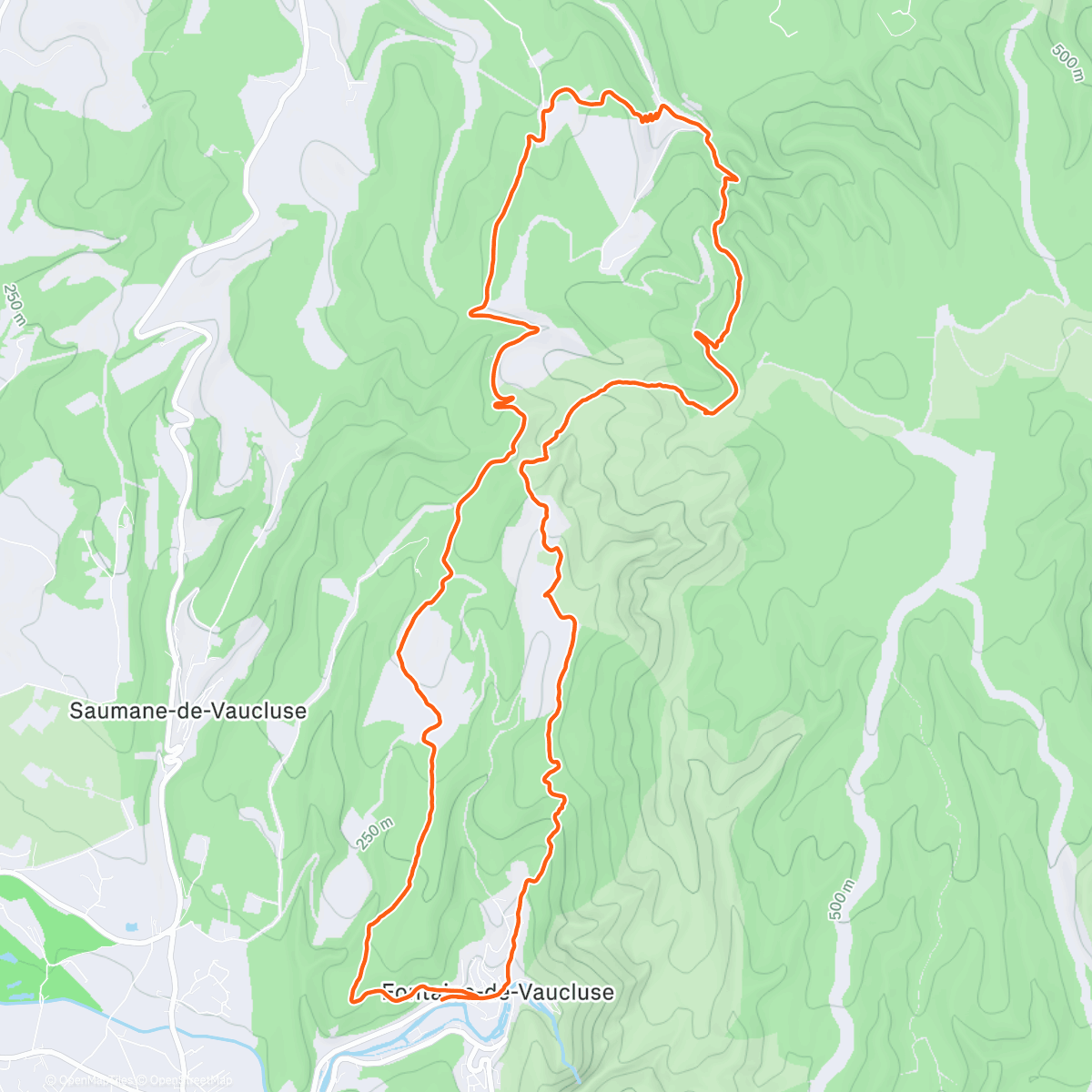 Map of the activity, Sortie trail en presque EF avec Benj 😂