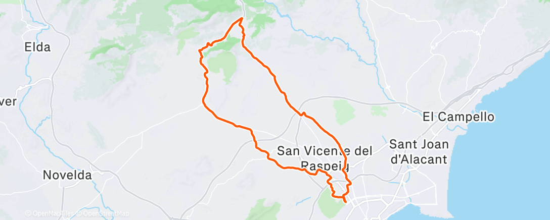 Map of the activity, Road