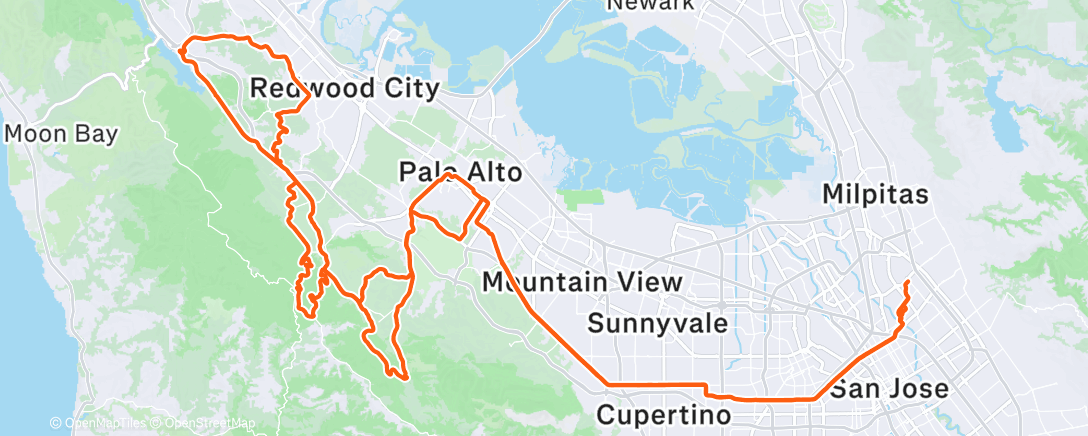 Карта физической активности (Longest B-Ride Ever?)