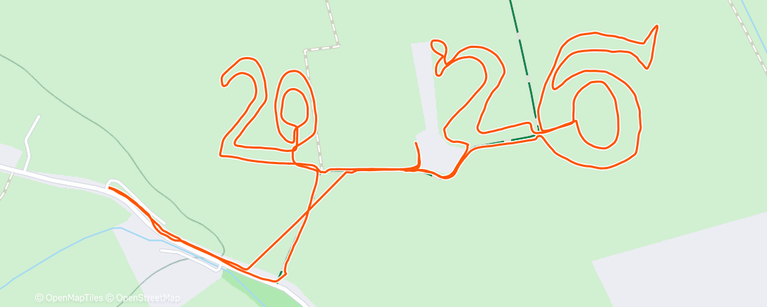 Map of the activity, 1st Dog walk of 20 26
Happy New Year to all.