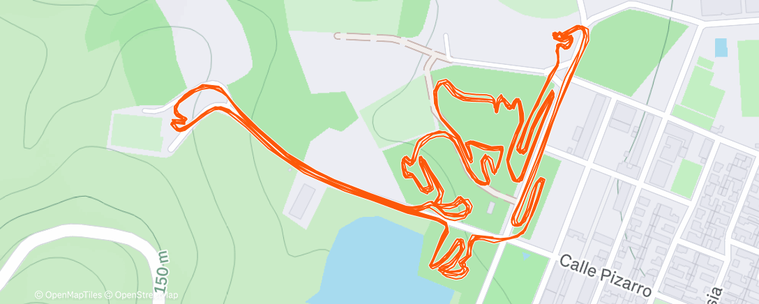 Map of the activity, Bicicleta por la mañana