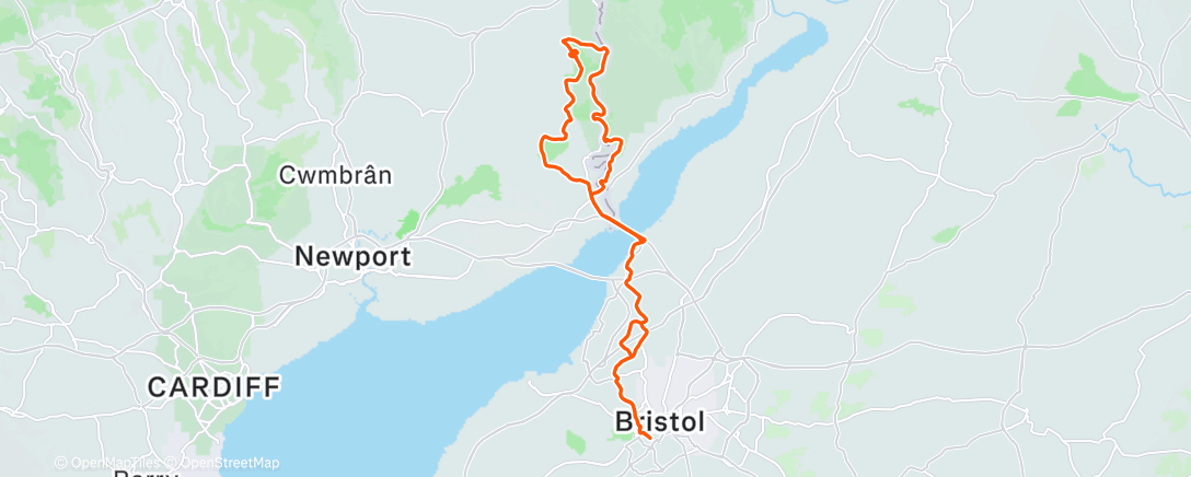 Map of the activity, Morning Ride