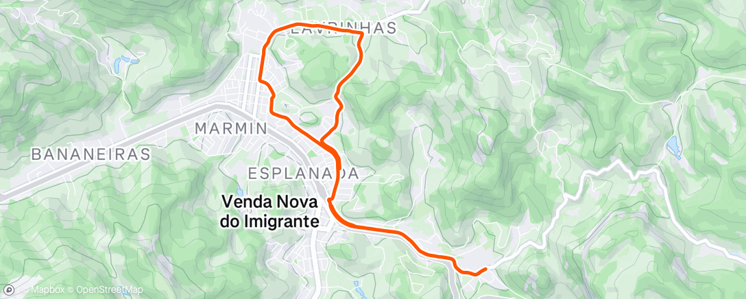 Map of the activity, Morning Run