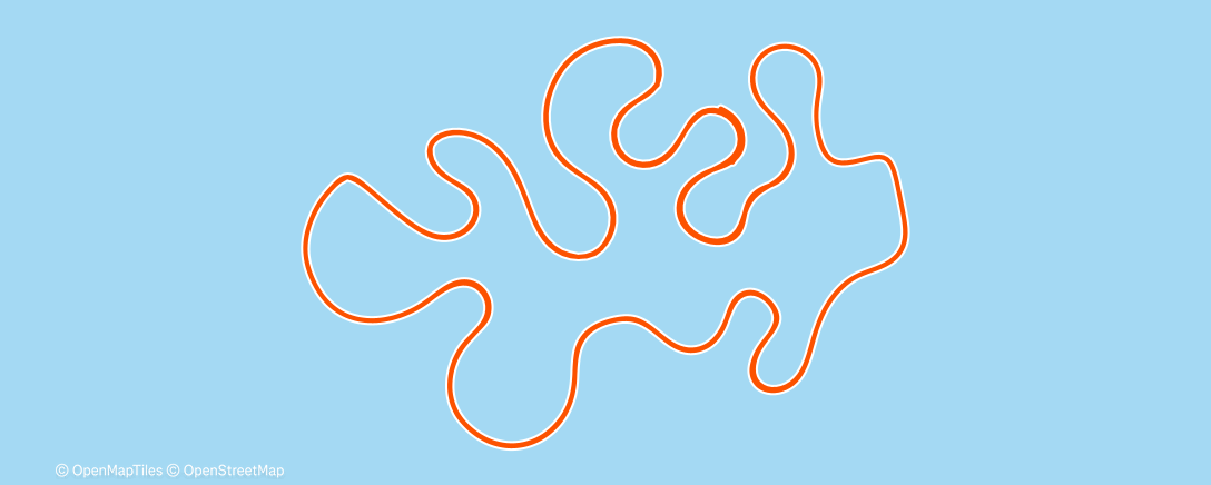 Map of the activity, MyWhoosh - Power Intervals #1