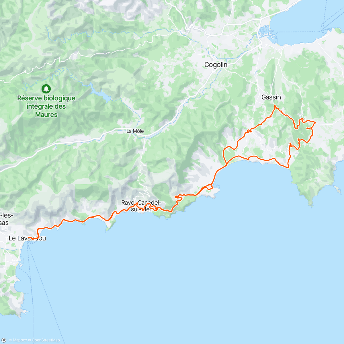 Mapa da atividade, Golf de St Tropez 😍