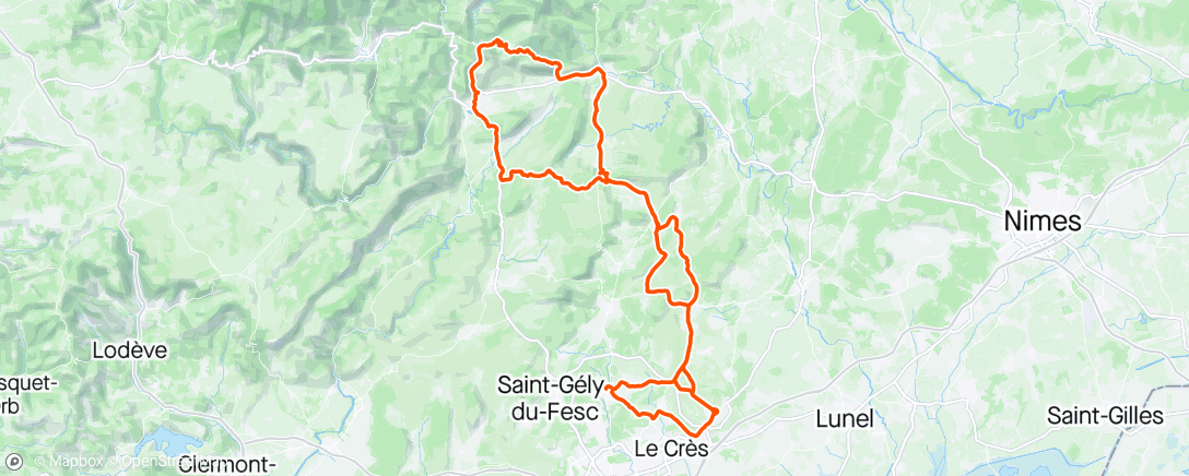 Карта физической активности (Team Sudvelo et Le Col Du Lac par CC Castries  | 🧡🖤)