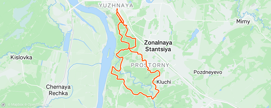 Map of the activity, Дневной велозаезд