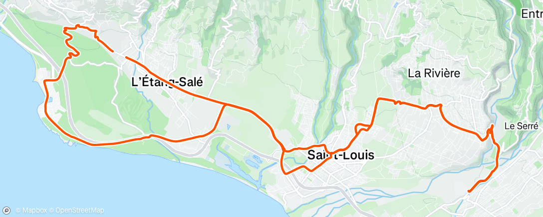Map of the activity, Saint Louis à la mauvaise heure ! 😆🚙🚗🤯