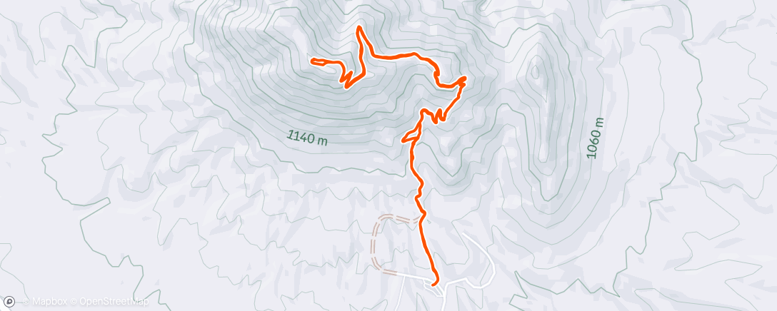Map of the activity, Afternoon Hike