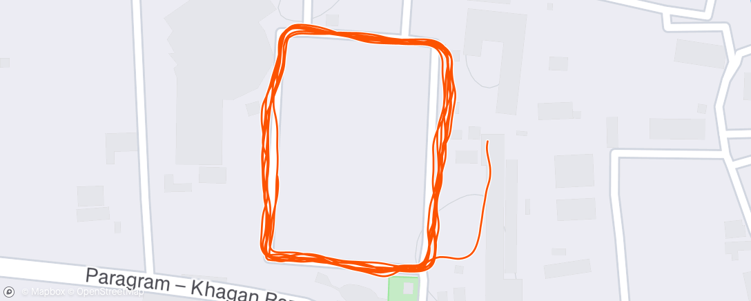 Map of the activity, Morning Trail Run