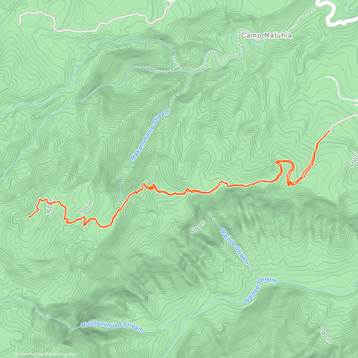 Map of the activity, Maui - Waihee Ridge Hike