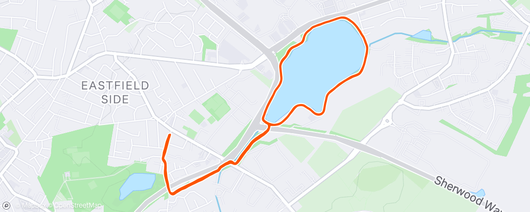 Map of the activity, Lunch Run